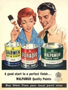 Print Advert for Walpamur Paint from the 1950's