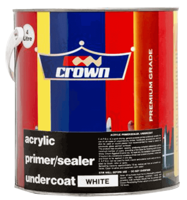 Acrylic Primer Sealer Undercoat - Clear - Crown Paints Online Shop