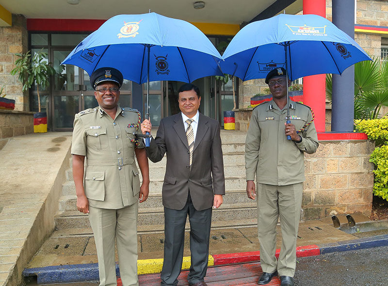 Crown Paint Umbrella donations To Kenya Police